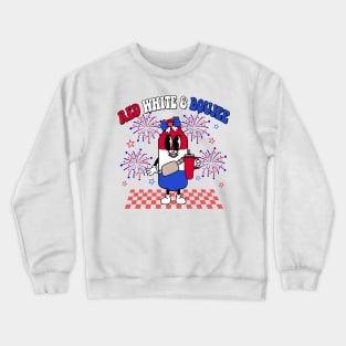 Red White & Boujee Bomb Pop Stanley Tumbler Faux Sequins, Fourth Of July Crewneck Sweatshirt